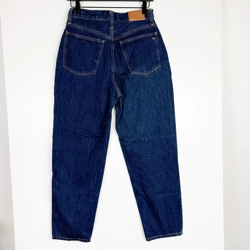 Madewell Baggy Tapered Jeans in Dressler Wash High Rise - 26